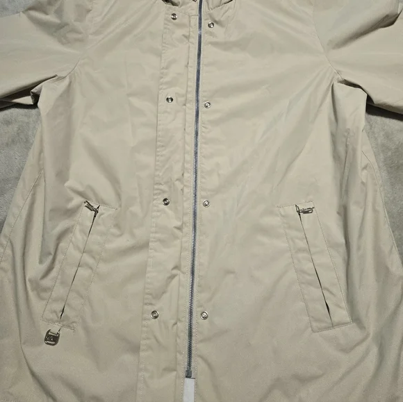 Free Country Rain Rain Go Away Women's Beige Raincoat Sz XL Outerwear Outdoor - Picture 3 of 9